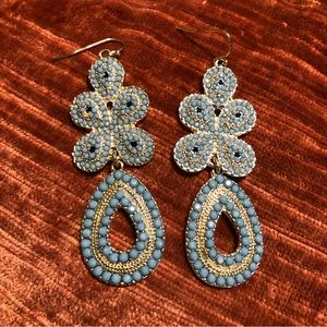 Turquoise Stella and Dot chandelier earrings